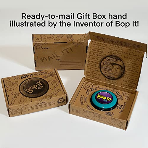 - Bop It For Good - Bop It Button – Special 25Th Anniversary Inventor Edition, Gift Ready Mailer Box, Retro Throw Back Colors, Perfect Family Game, For Adults, Kids, Girls, Boys, All Ages! #TOP4