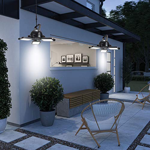 OUKANING Solar Pendelleuchten IP65 Wasserdichte Lampe für Hühnerstall Patio Außenschuppen Scheunenpavillon mit… – Bild 7