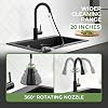 Touchless Kitchen Sink Faucet, VFAUOSIT Black Kitchen Faucet with Pull Down Sprayer Stainless Steel Motion Sensor Smart Hands-Free, Matte Black Single Hole Faucet for Bar Laundry RV Bathroom Sink