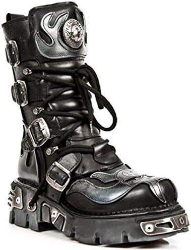 Amazon.com: New Rock Newrock 107-S2 Silver Skull Devil - Botas metálicas :  Ropa, Zapatos y Joyería