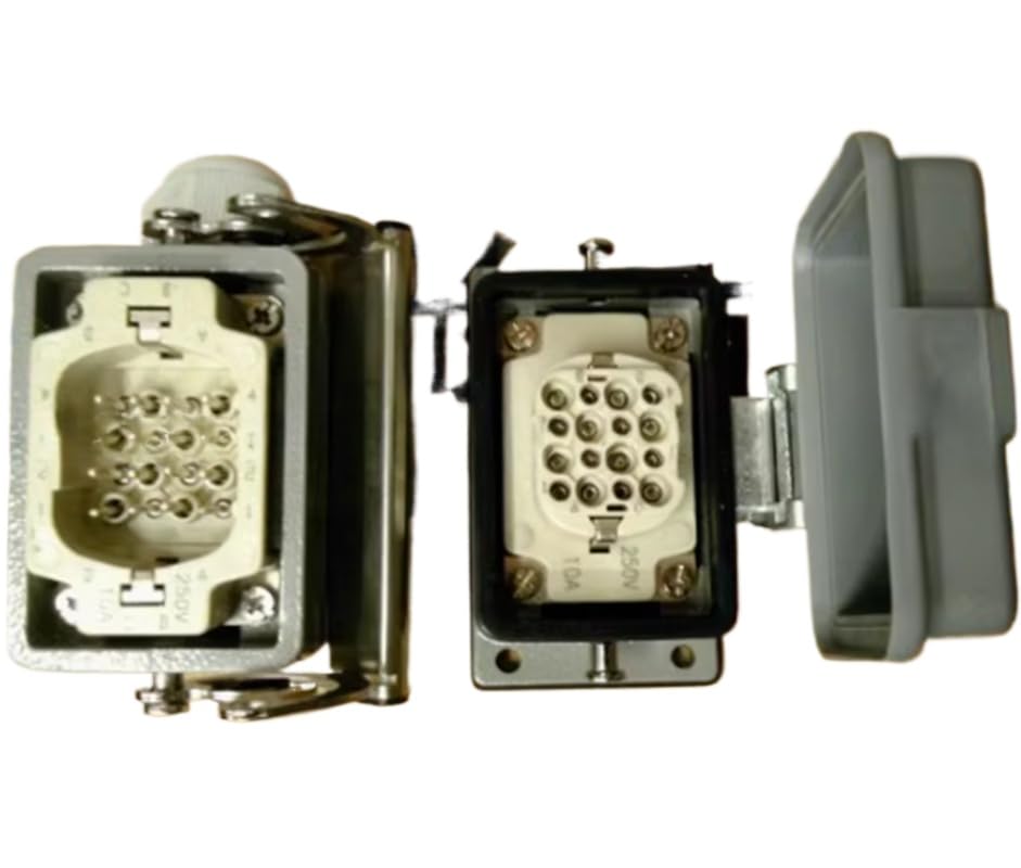 Connettori industriali rettangolari ACJ3-10A/16 Poli for impieghi gravosi con Spina e Presa