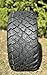 12 Inch Glossy Black Fusion Golf Cart Wheels & Tires Set of 4, 20x10-12 All Terrain Tires/Street Use, DOT Certified Golf Cart Wheels Compatible with EZGO, Club Car, YMH