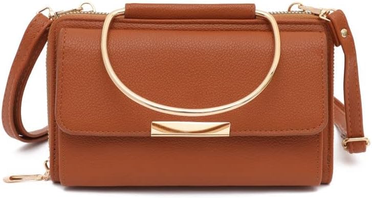 Miniatura 2 de EVVE Bolso de mano pequeño con asa superior, bolso cruzado moderno para teléfono celular para mujer