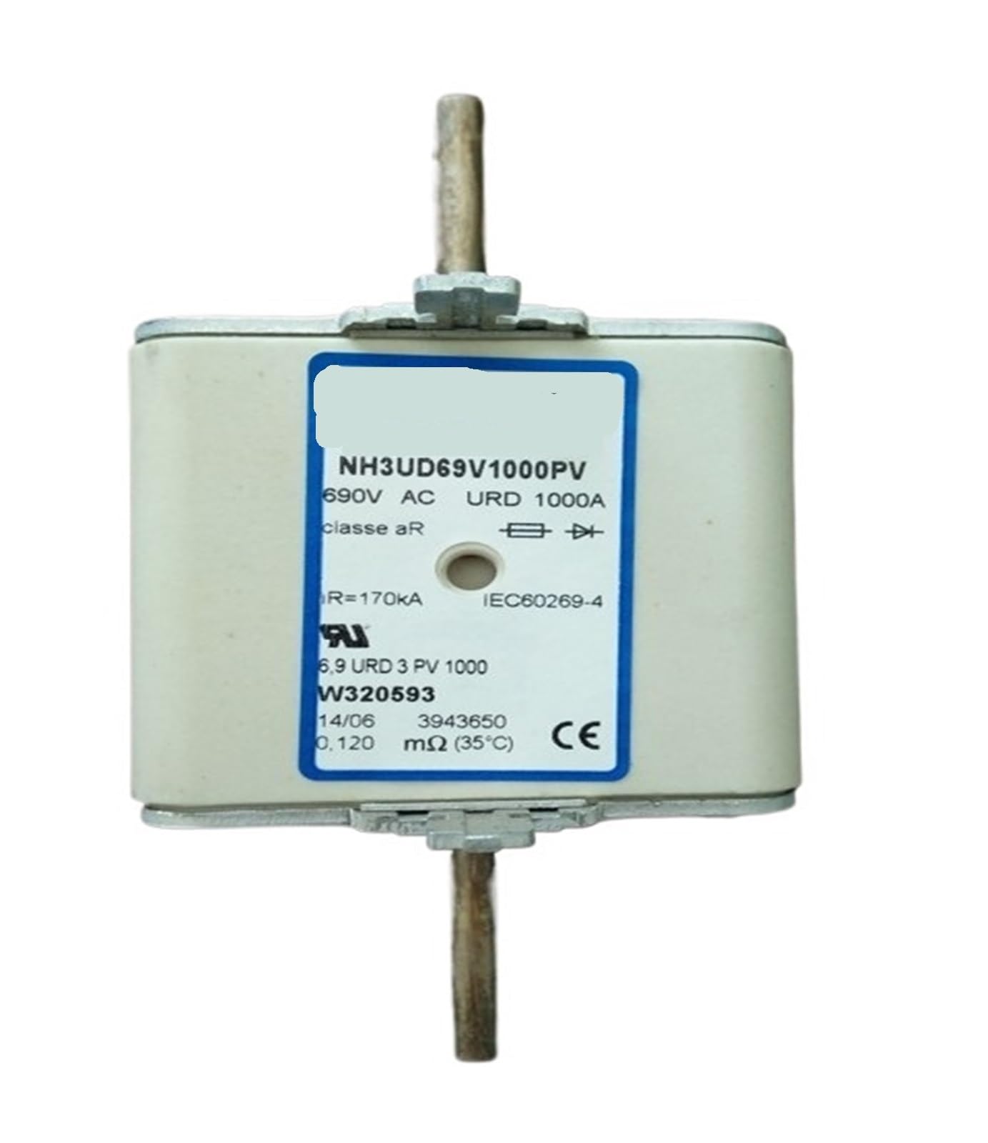 Fusibles NH3UD69V630PV R320589 et modèles NH3 Taille 3 pour ultra-rapide aR