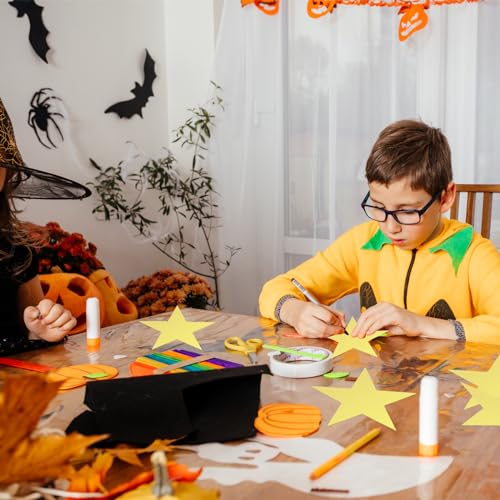 Nogeqi 40 Stück groß goldene Sterne Papier, deko Sterne Gold zum aufhängen, Glitzer Star Cutouts, papiersterne Sternausschnitten Sternausschnitte 15cm Brett Klassenzimmer Wand Party