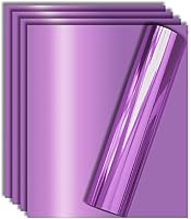 Vista 17 de Vinilo de transferencia de calor Aqua Foil HTV para playera 12" X 10" (Paquete de 5), fácil de desmalezar, tamaño garantizado