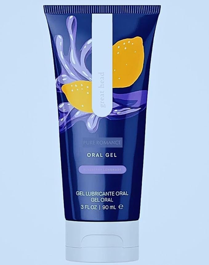 Great head Blueberry Lemonade Oral Gel 90 ml | Relax Throat & Control Your Gag Reflex - 3 FL oz, (Pack of 1)