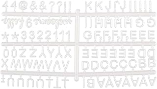 Misright Plastic Letter Board Letters Characters for Felt Letter Board Used As Photo Clips for Changeable Letter Board