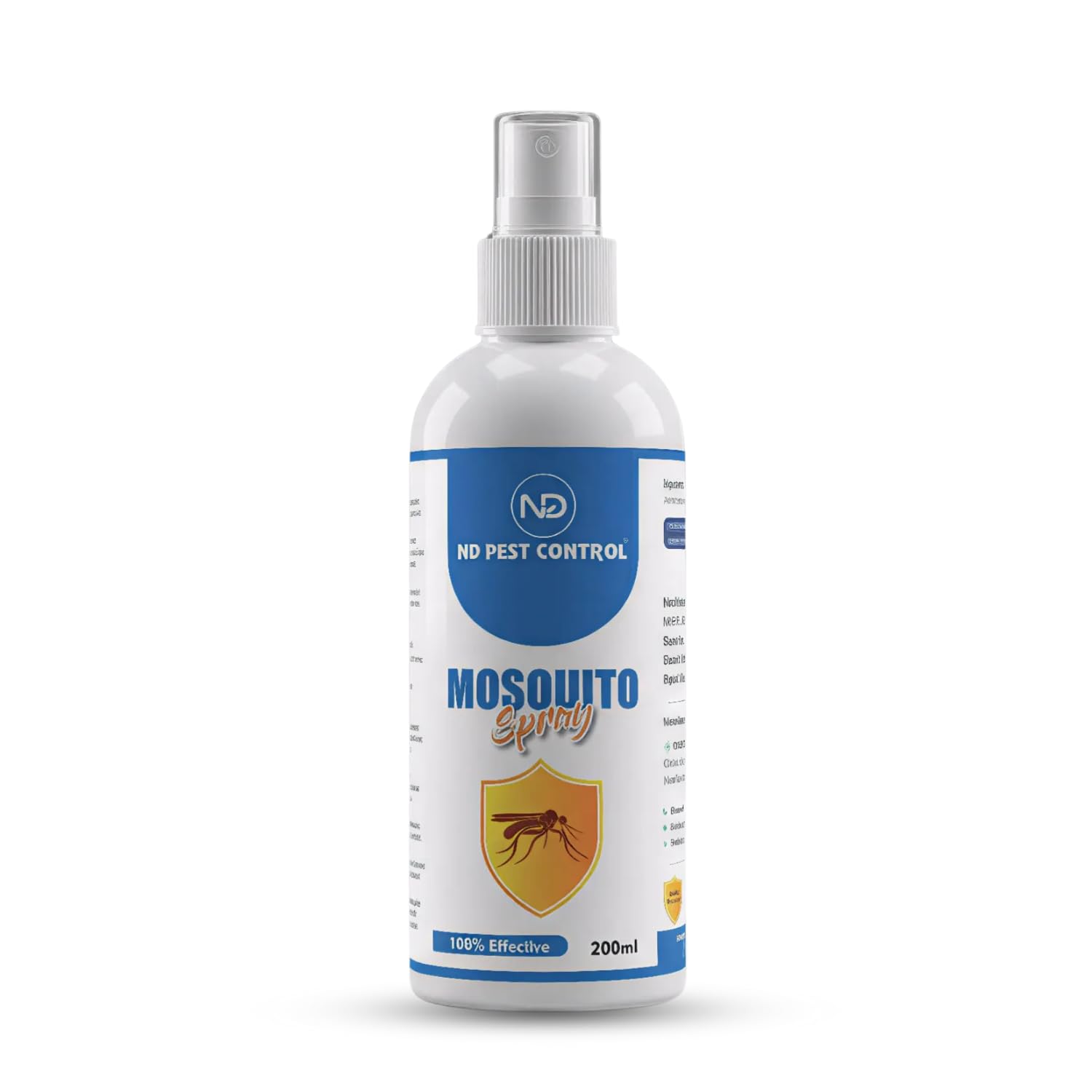 ND Pest Control Mosquito Repellent Spray | Home, Office | Indoor & Outdoor | Natural and Effective | multi-functional|200 ML-image-11