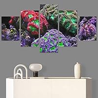 SIGNWIN 5 Panel Canvas Wall Art Deep Under for Home Decorations Ready to Hang - 60