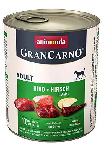 animonda Gran Carno adult Hundefutter, Nassfutter für erwachsene Hunde, Herzhafte Variation, 6 x 800 g