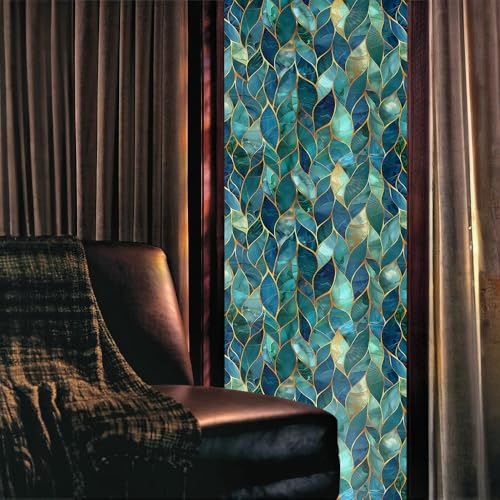 Vinilo decorativo verde azulado tamaño 15.7x118 pulgadas miniatura 2
