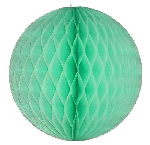 14"(35CM) Paper Honeycomb Balls (Pack of 3) Several Colours Available (Mint Green)