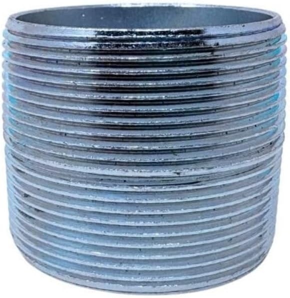 65022001 2 Inch Rigid Conduit Nipple Galvanized Steel NPT 5 Pack