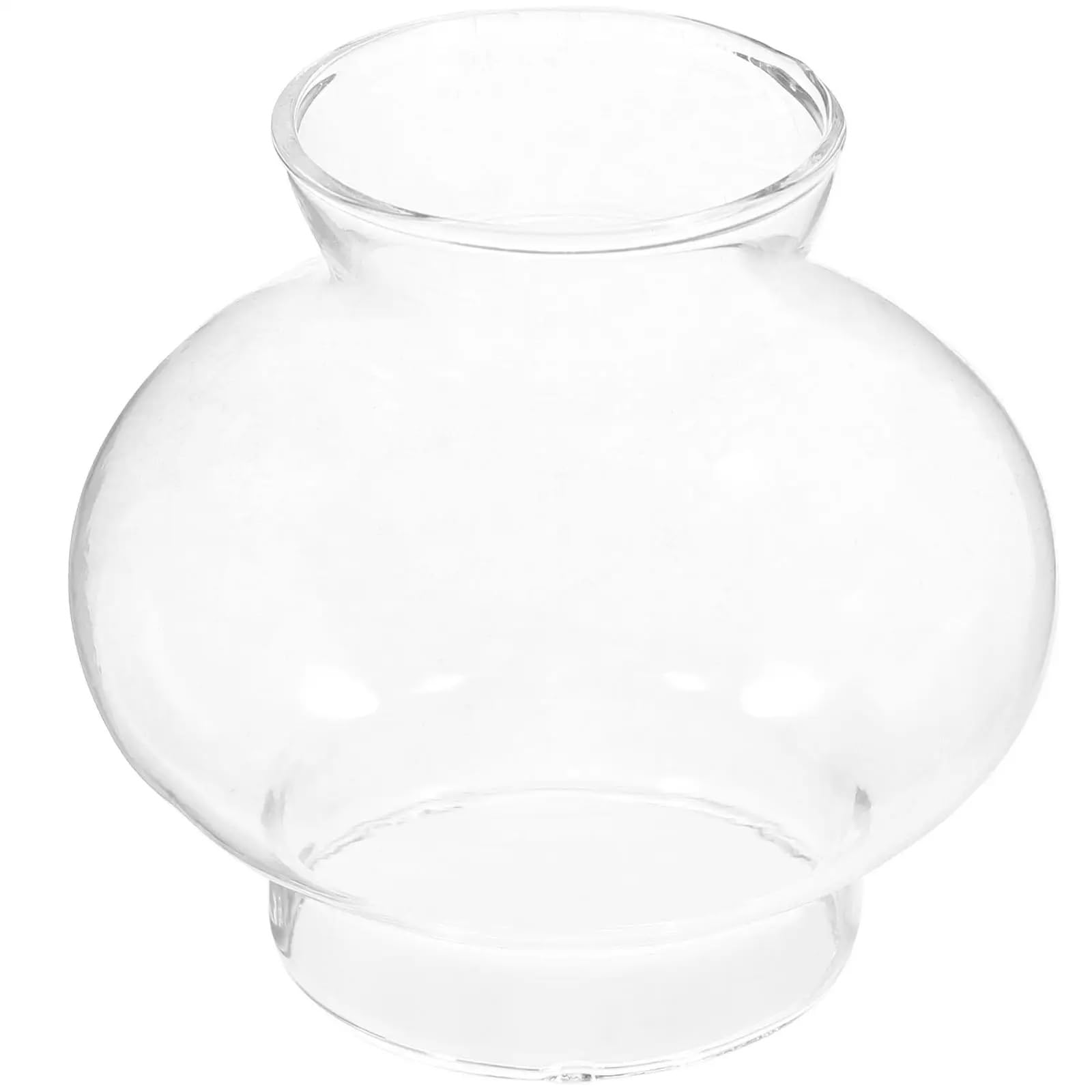 Windproof Lampshade Glass Oil Lamp Cover Clear Kerosene Burner Chimney Temple Wall Mounted Bedroom Living Room Dust for Desktop Decoration