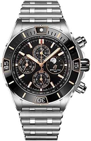 Breitling Super Chronomat 4 Year Calendar 44mm Mens Watch, black (I19320251B1A1)