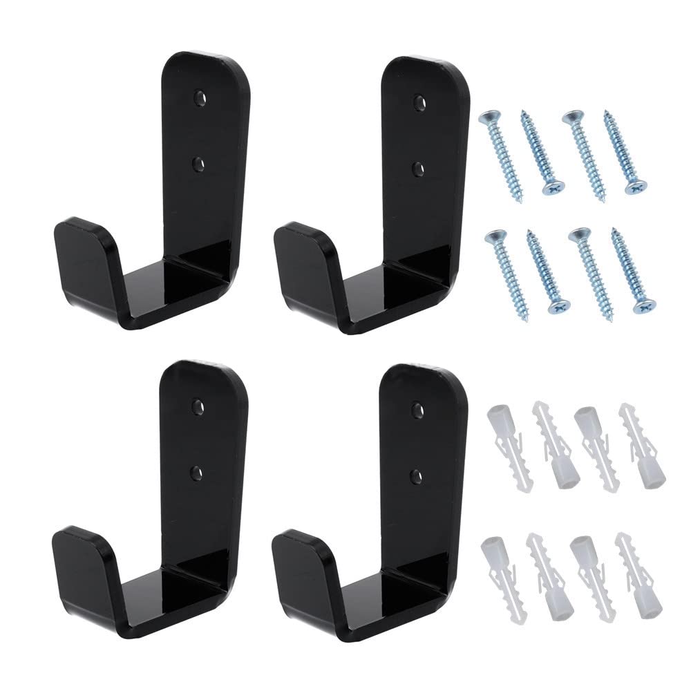 Supporto per racchette da hockey, montato a parete, 4 pezzi, rack per golf