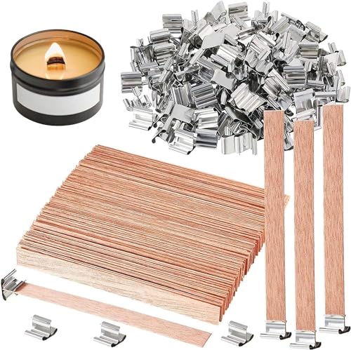 Mechas de madera para velas para manualidades