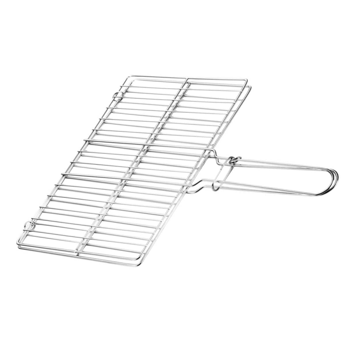Toyvian Fish Grill Basket Non-stick Barbecue Net with Handle Heavy Duty Grill Rack for Outdoor Cooking