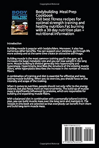 Bodybuilding Meal Prep Cookbook: 150 best fitness recipes for optimal strength training and healthy nutrition.Fat burning with a 30 day nutrition plan + nutritional information image 3