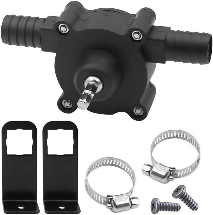 Electric Drill Pump for Water Gasoline Oil Diesels Fluid Transfer Pump Mini Hand Self-Priming Quick Pumping Speed