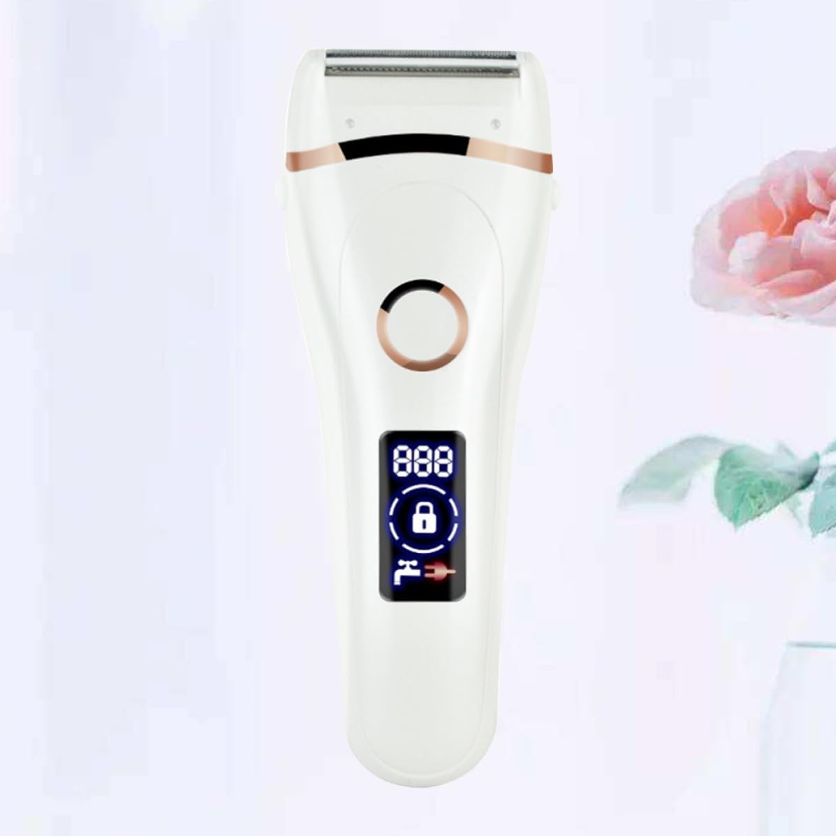 Depiladora Eléctrica Mujer Resistente al Agua Batería 600mah, Diseño Ergonómico y Material Abs Ligera para Uso Facial y Corporal