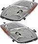 Compatible with Toyota Yaris Hatchback Headlights Lamps Set 2009 2010 2011 Halogen Driver and Passenger Side