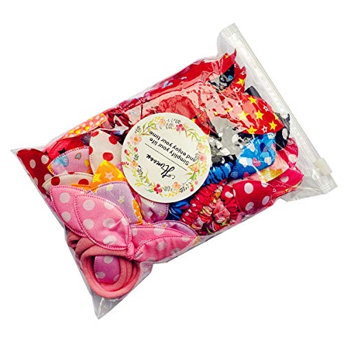 Himeeu HM-COTTONTIES 40 Pcs Girls Rabbit Ear Hair Ties thumb #6