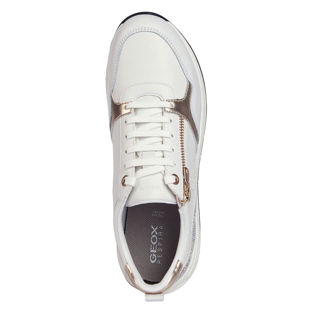 Geox D BULMYA, Scarpe da ginnastica Donna, Sabbia Bianca, 37 EU