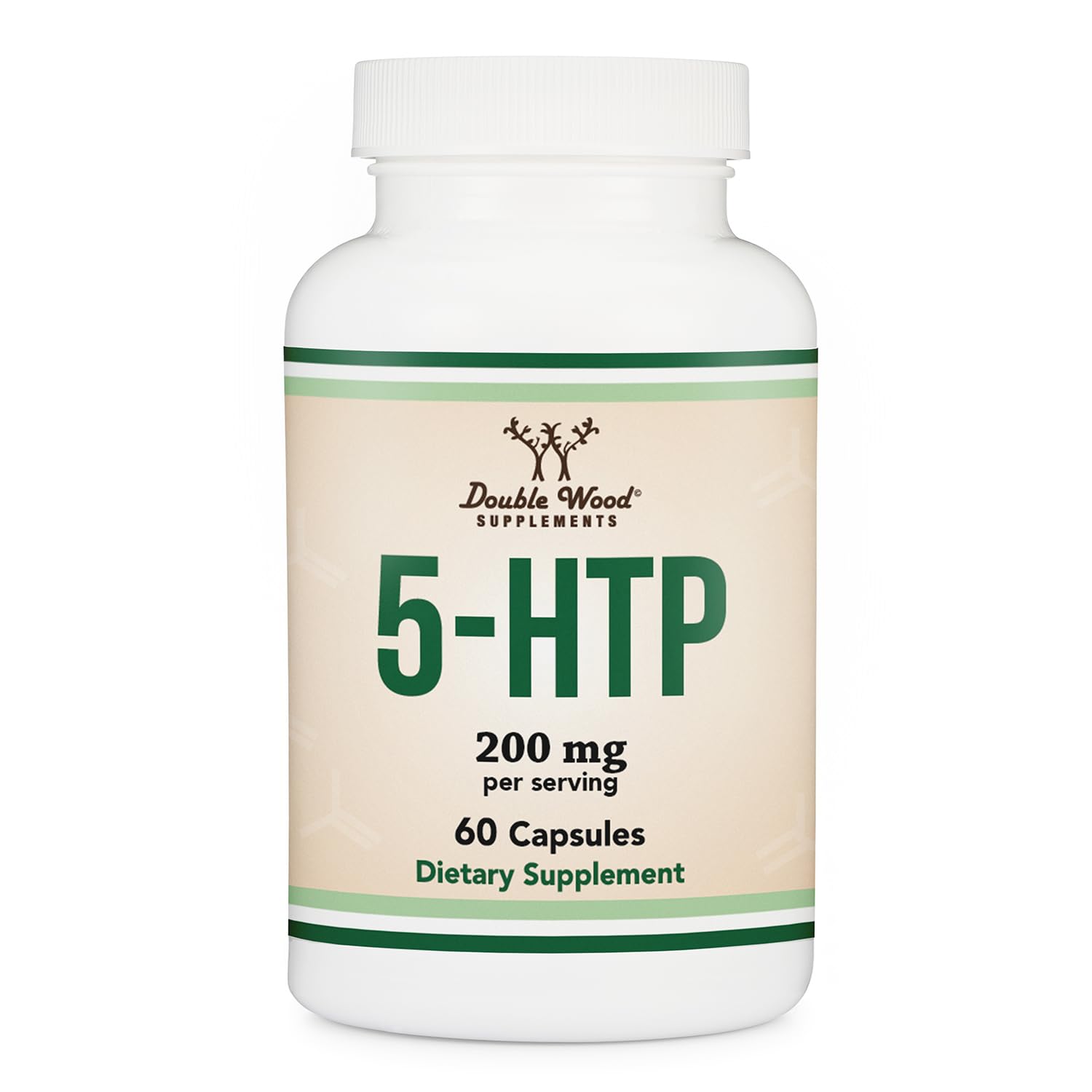5HTP Capsules 200mg per Serving, Calm Support, 60 Count 60 Count (Pack of 1)