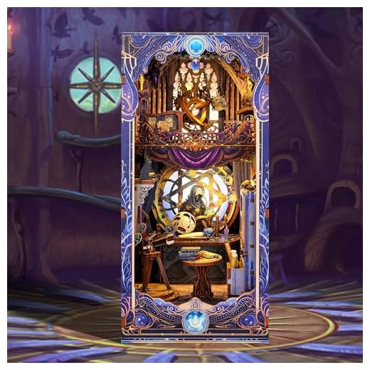 3D Wood Puzzle Astrology Book Nook