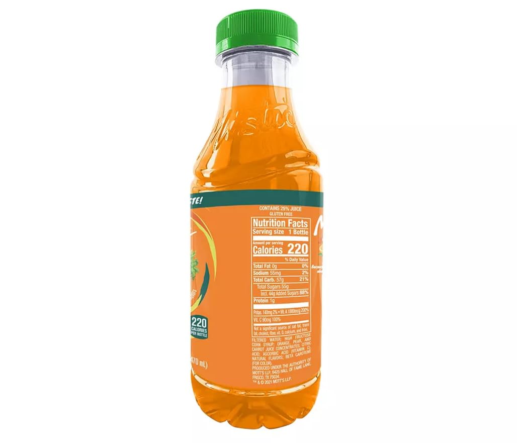 Juice 16 Fl Oz (12 pack, Orange Carrot)