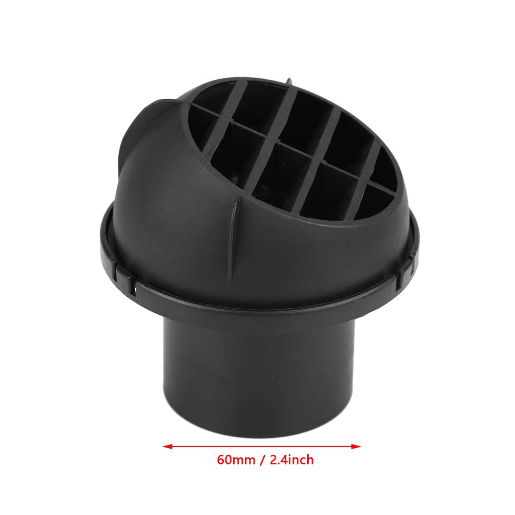 Terisass 60 mm automatyczny grzejnik samochodowy ciepły wylot wylotu powietrza obracany o 360 stopni okrągły byk noski zewnętrzny wylot odpowietrznika do Eberspacher Webasto Propex 930680