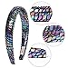 Spa Headbands for Women 6Pcs Mermaid Scales Hairbands Girls Wide Leather Makeup Head Bands Non-slip Fashion Headhoop for Party Favors