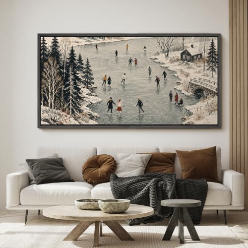 Image of MUDECOR Extra Large Framed Canvas Print Wall Art Skate Art for Living Room