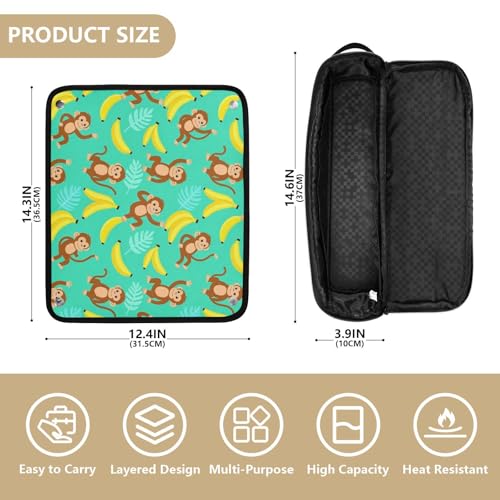 Bolsa de Viaje con Almohadilla Resistente al Calor para Herramientas de Cabello miniatura 4