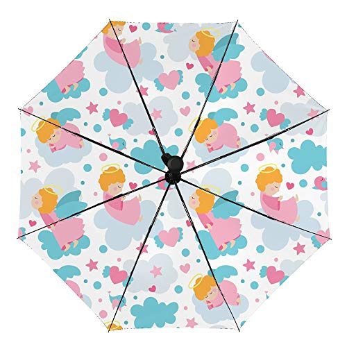 Parapluie automatique pliable papillons exotiques diamètre 99 cm coupe-vent