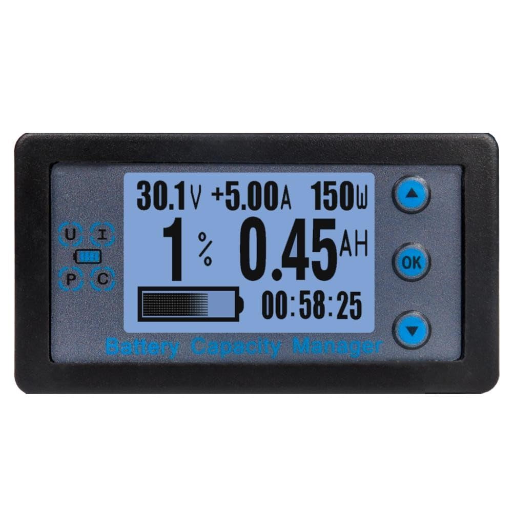 Multimètre numérique 8-120V avec shunt LCD testeur batterie