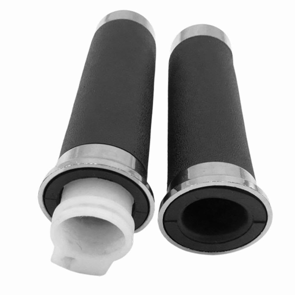 NKxeHSzzK Pair Throttle Handle Grips Left and Right for 25mm Handlebar Compatible with GY6 Retro Lance Vintage 150T-E Znen Clasic 150cc