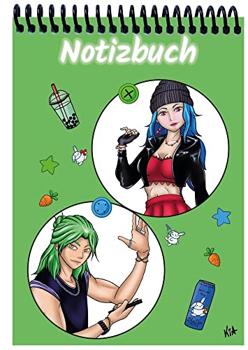 Carnet de notes A5 Manga Quinn et Enora broché pour croquis