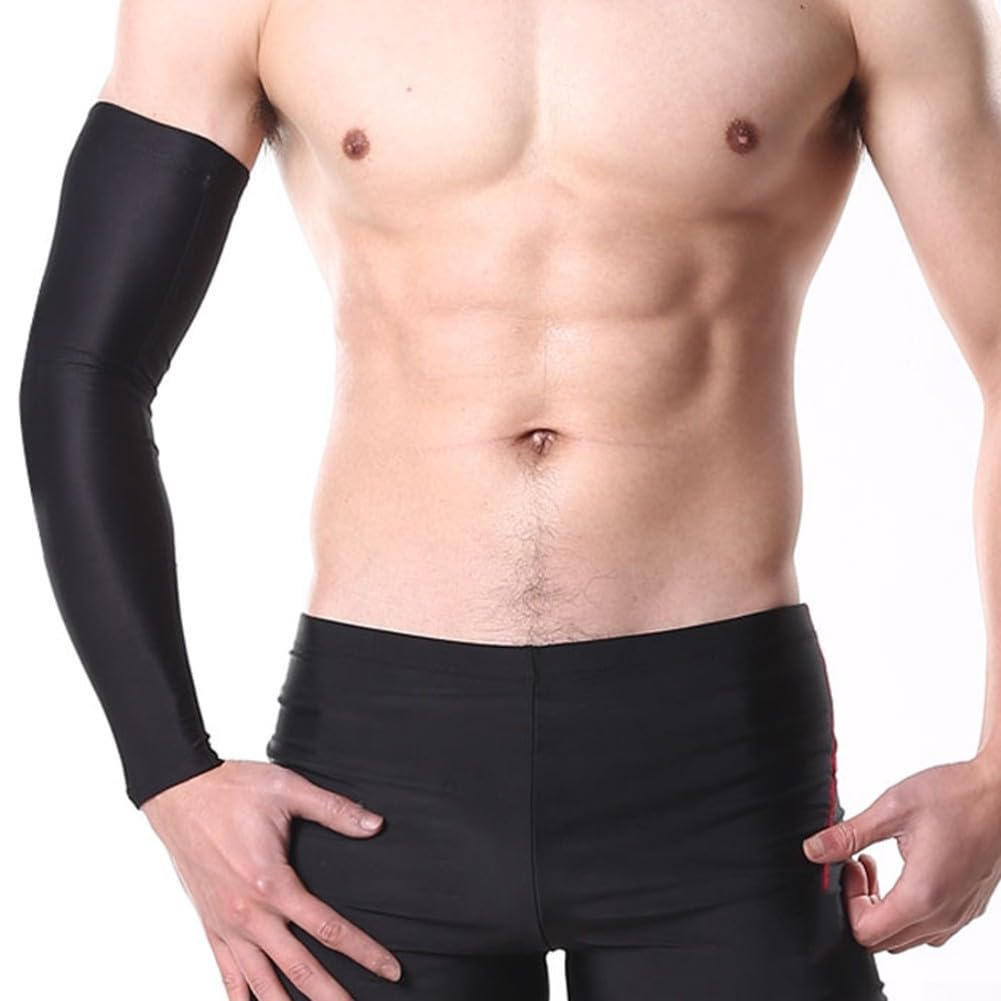 DAZZLEEX Coudières souples pour gardien de but - Protège-bras pour juniors et adultes - Manchons de compression musculaire en polyester - Bandes de protection solaire