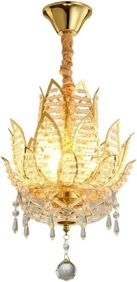 Lustre en cristal pour entrée et salle de bain à suspension fleur
