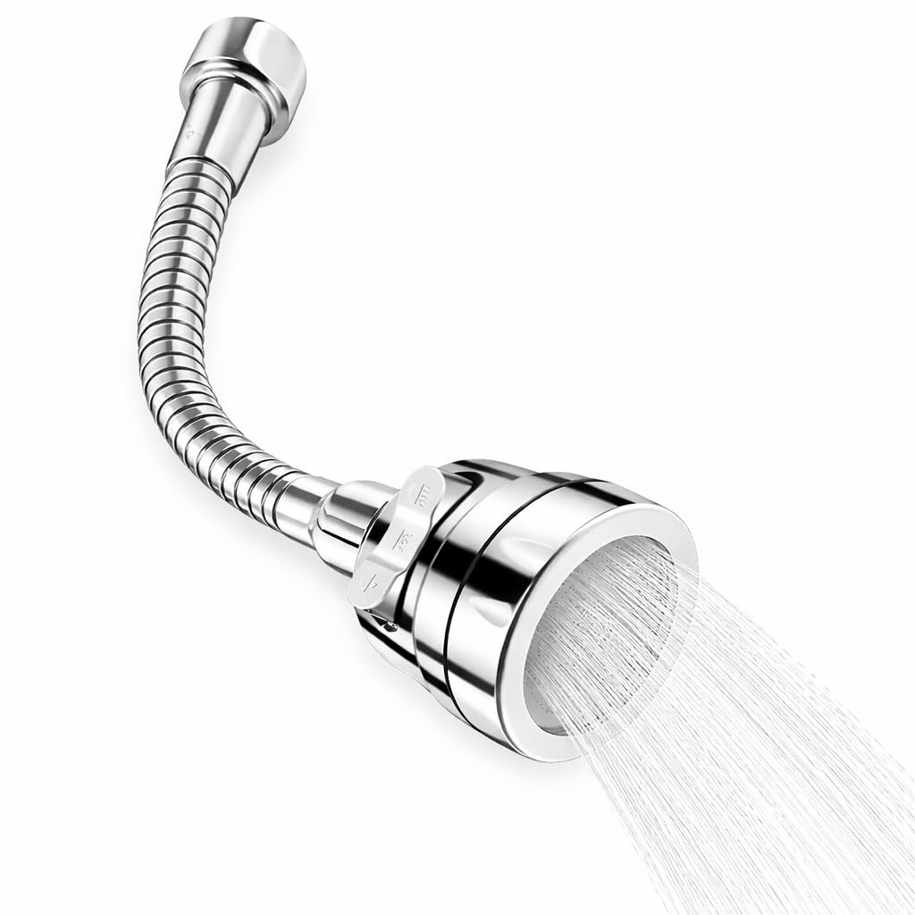 sink faucet attachment, movable kitchen faucet head 360° rotatable faucet sprayer head replacement water saving faucet extender, anti -splash,3 modes, faucet head with nozzle (pack of -1