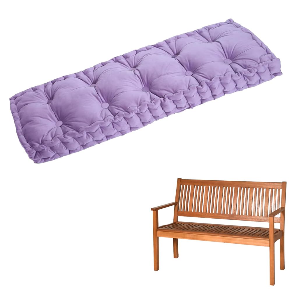 Coussin de banc en velours pour vos moments de détente sur la terrasse