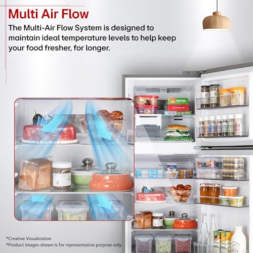 LG 322 L, 2 Star, Convertible, Smart Inverter, Frost Free Double Door Refrigerator (GLT3226SNDS, Dazzle Steel, Express Freeze & Multi Air Flow) 11