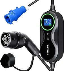 Infinity Carregador para Carro Elétrico Portátil 7KW 8-32A Cabo de 5M Tipo 2 Carros Elétricos e Híbridos,Uso interno/externo Com BYD Volvo Nissan, Envio de São Paulo, Brasil