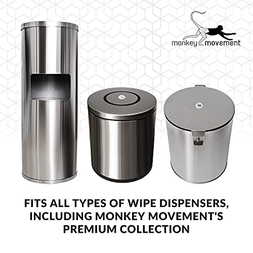 Image of Sanitizing Wipes: 5000 Unscented Wipes (8 inch x 5 inch): 4 Refill Mega Rolls for Floor Stand and Wall Dispensers - For Gyms, Restaurants, Offices