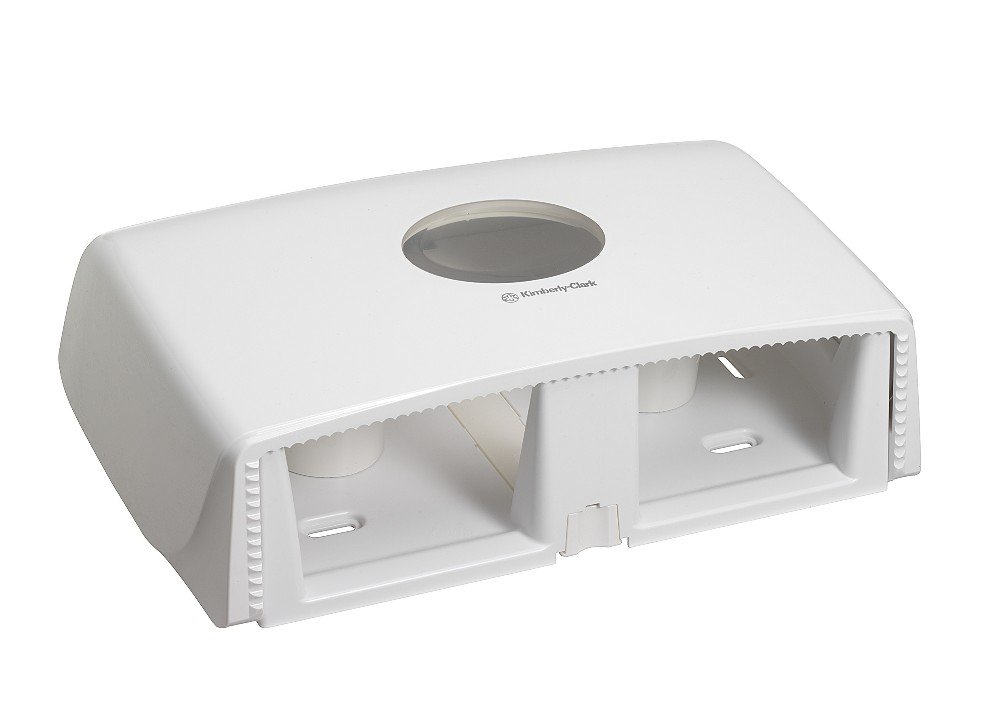 Aquarius, 6947, Twin Mini Jumbo, Spender für Toilettenpapierrollen, Weiß, 1 x 1 Spender