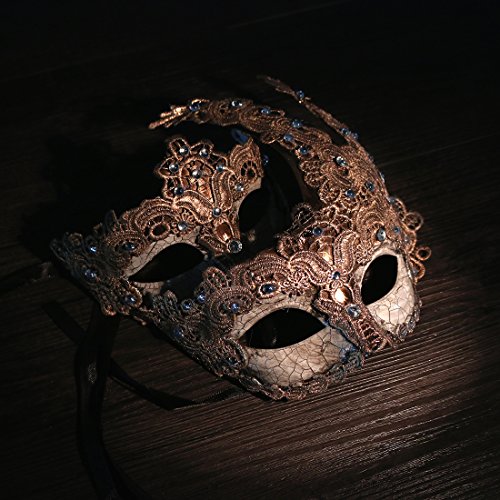 2Pcs Venetian Masquerade Prom Party Masks Costumes Party Accessory #TOP3