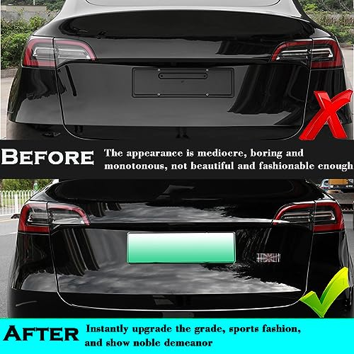 image for YHCDSEA Dual Motor Badge Emblem Sticker Plaid Decor Compatible for Mod